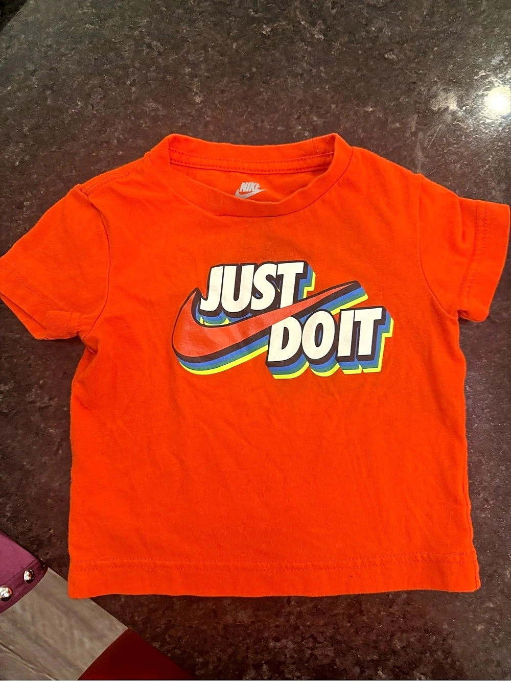 Nike Toddler Just Do It Graphic T-Shirt Boys 2T Orange